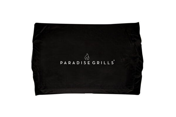 70 inch TV Cover with "paradise grills" logo centered on the front, displayed against a white background.