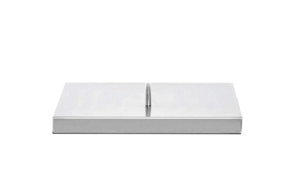 A hood handle for a double side burner, isolated on a white background