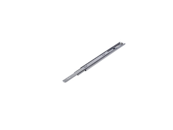 Drawer slide mechanism, isolated on a white background.