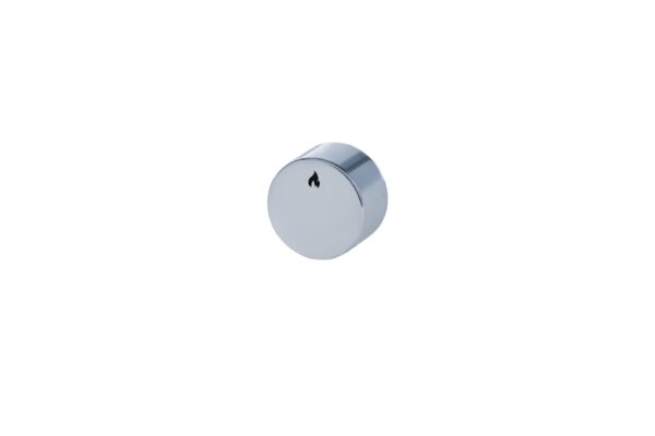 a metallic ESL - 24 Electric Grill knob, positioned on an isolated white background.