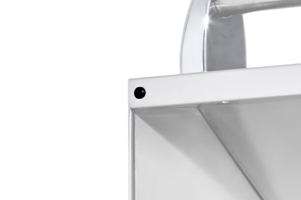 Close-up view of a Rubber Stopper connected to the grill lid.