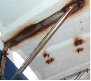 Rusty bolts and corrosion next to clean metal—protect your investment!