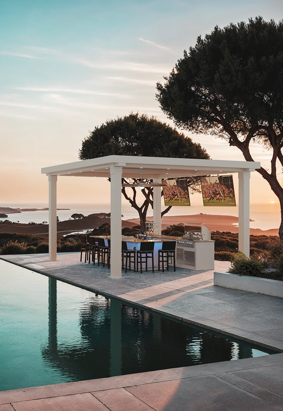 Mykonos outdoor kitchen