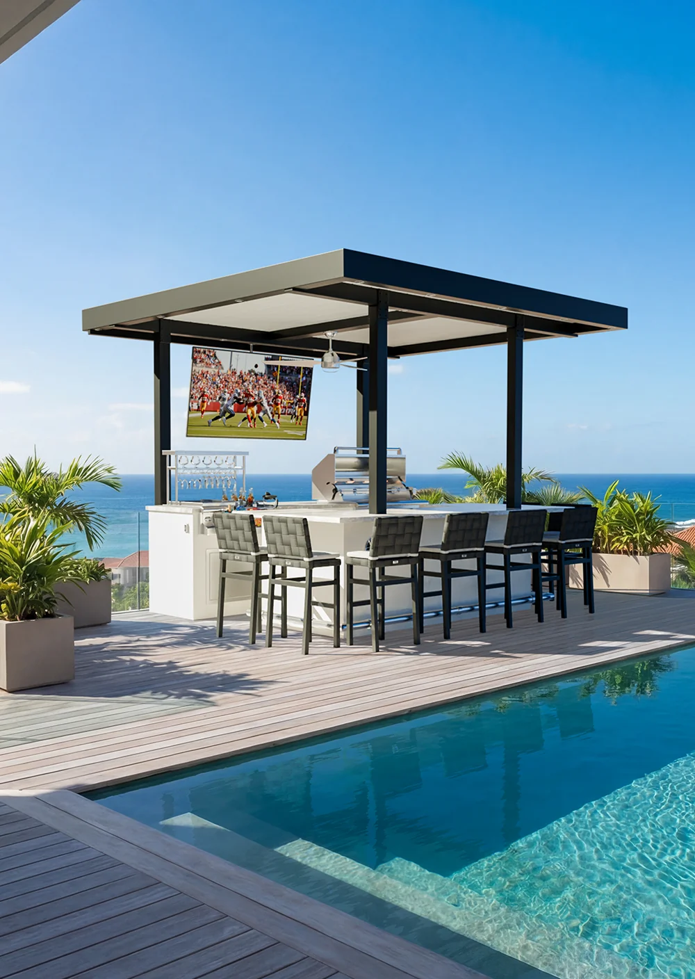 St. Barth outdoor kitchen